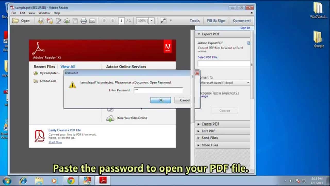 password protected files unlock